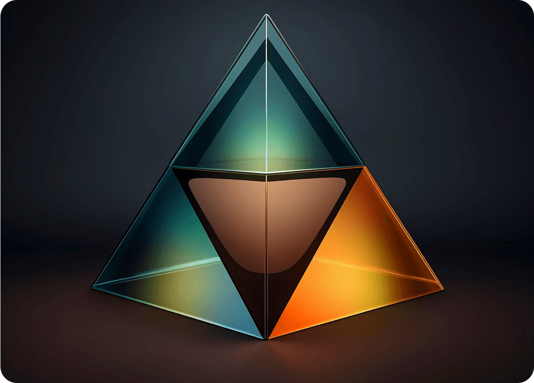 Colorful pyramid